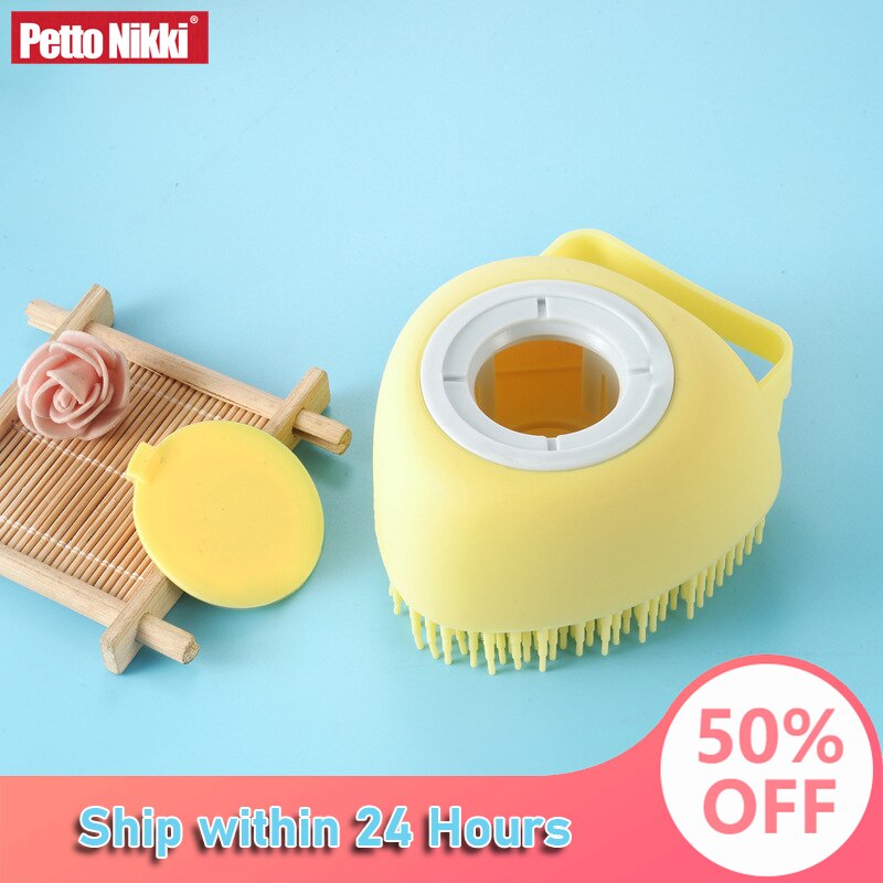 Hond Massage Shampoo Borstel Kat Kam Grooming Scrubber Borstel Voor Zwemmen Korte Haar Zachte Siliconen Rubber Borstels Accessoires