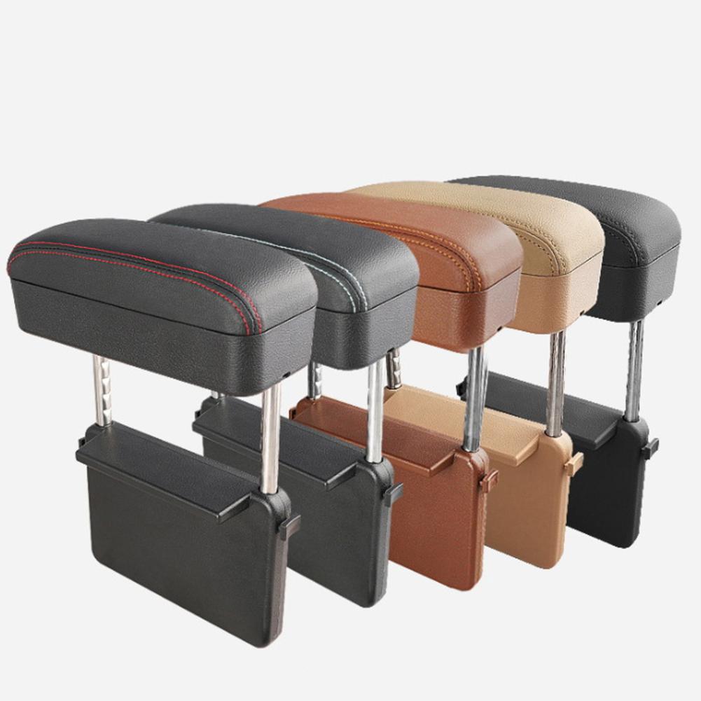 Universal Car Armrest Storage Box Adjustable Car Center Console Arm Rest Car Styling Auto Seat Gap Organizer Arm Rest Box