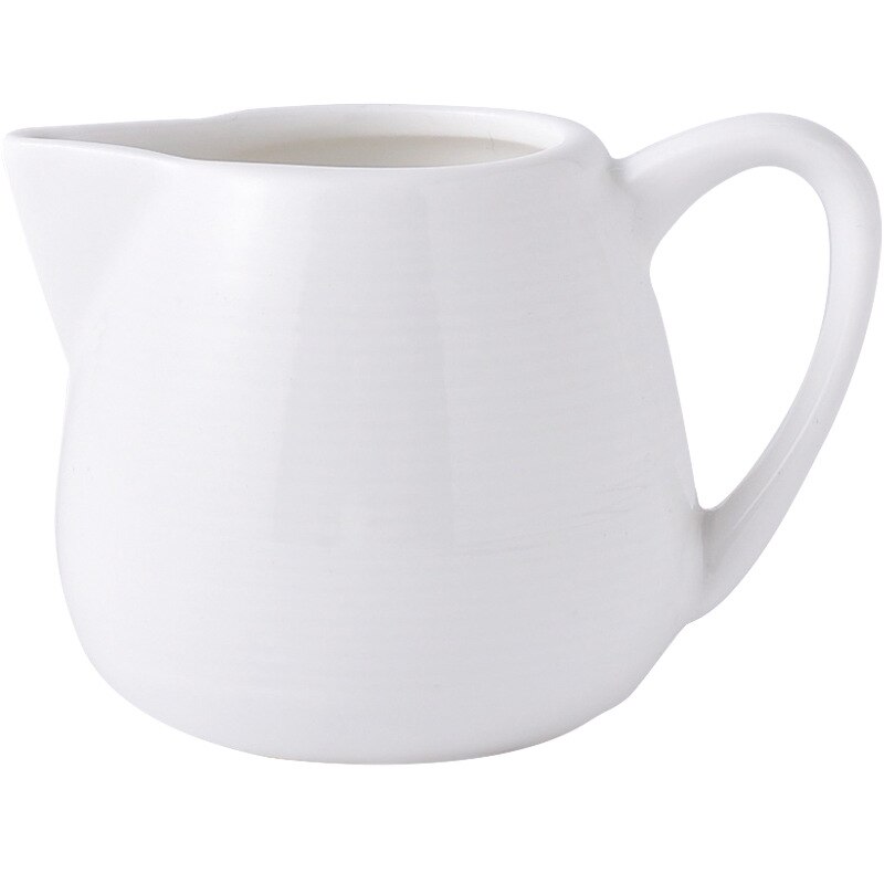 Coffeeware Ceramic Milk Jug White handle condiment cup coffee milk froth cup pull cup sauce western restaurant hotel tableware