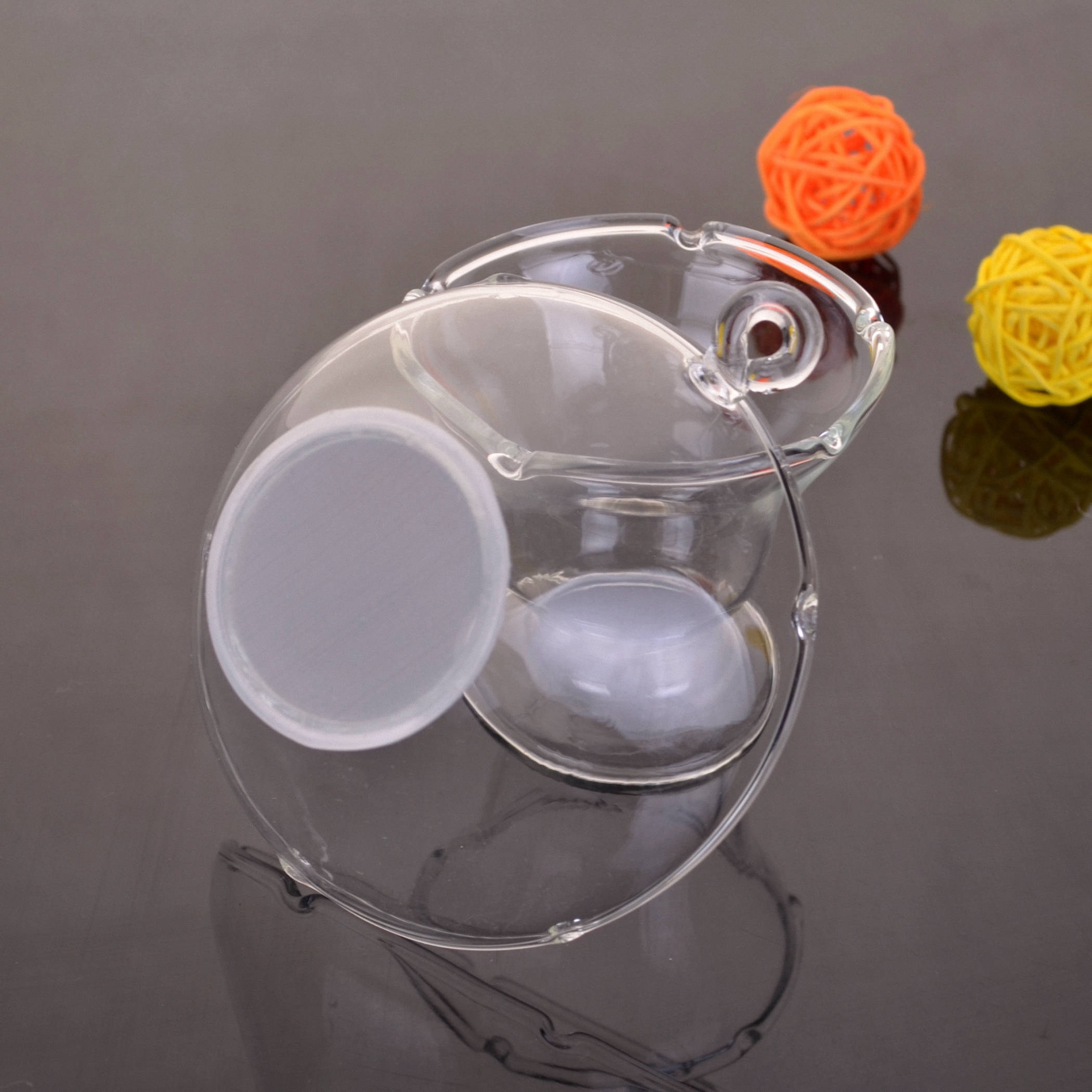 Helder Hittebestendig Glas Thee Trechter Filter Zeef Met Conische Standhouder