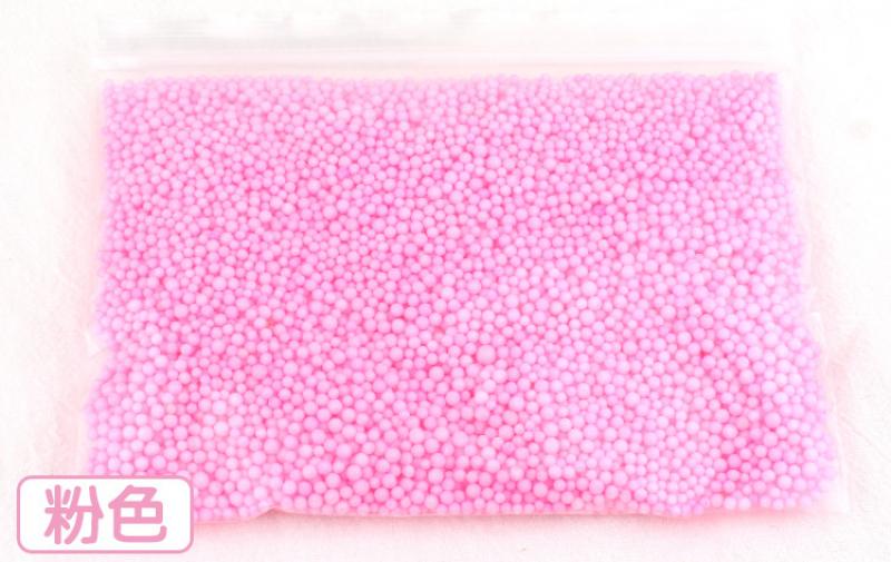 Liplasting diy håndværk leverer mini skum kugler styrofoam fyldning perler boligindretning bold legetøj!: Lyserød