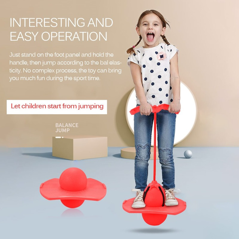 Bouncing Ball With Handle Jumping Hopper Ball Toy Large Elasticity And Strong Bearing Capacity For Adults Kids