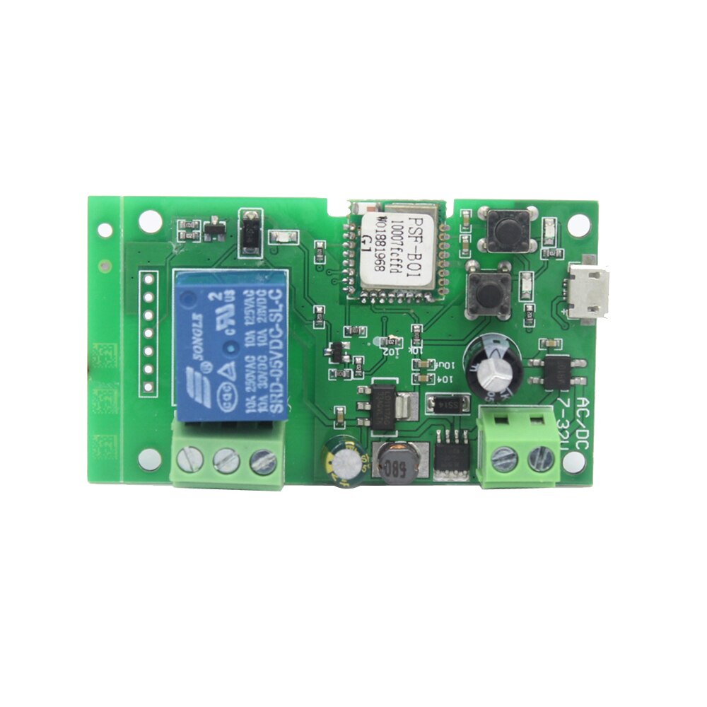 Dc 5V 7V-24V Klik De Zelfborgende Module Smart Wifi Schakelaar Relais Timer Draadloze remote Controler Alexa Google Thuis: DC 7-24V