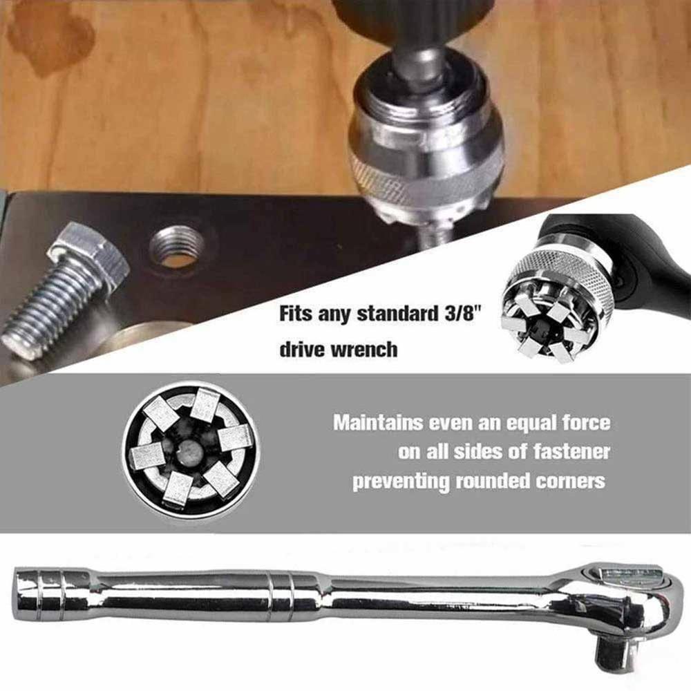 Universal Socket Magic Wrench Multifunctional Ratchet Quick Wrench Torque Wrench Remove Screws Hand Tools