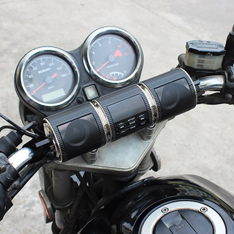 Bluetooth Motorrad Lenker Audio- Verstärker Stereo Lautsprecher System Mp3 Usb 12V