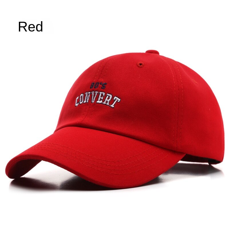 SLCEKTON-Gorra de béisbol a la para hombres y mujeres, viseras de algodón para verano, sombrero para niños y niñas, gorra sombreros deportivos de Exteriores informales: Rojo