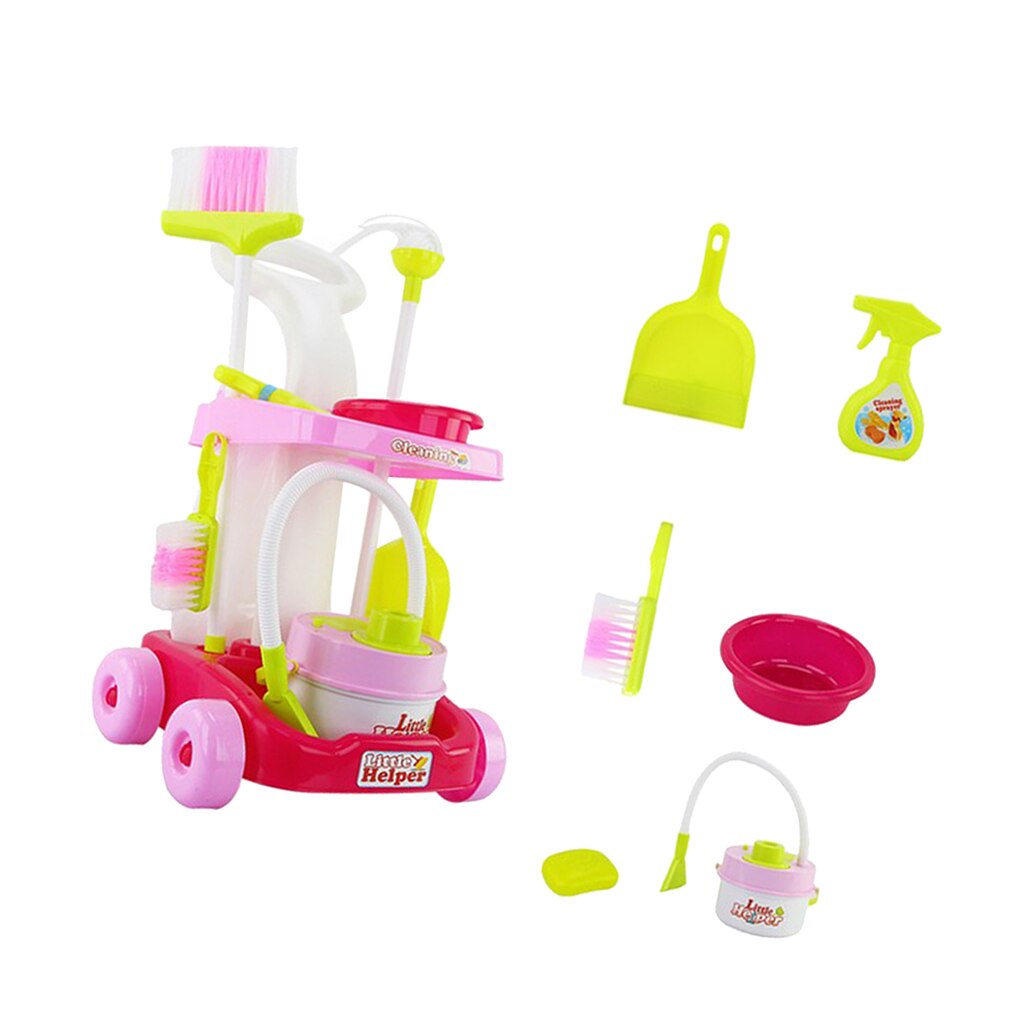 Lot of Children Cleaning Set, Pretend Home Appliance Toy Cleaning Supplies