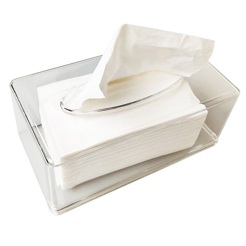 Modern Acrylic Facial Tissue Dispenser Box Cover / Decorative Napkin Holder TB009