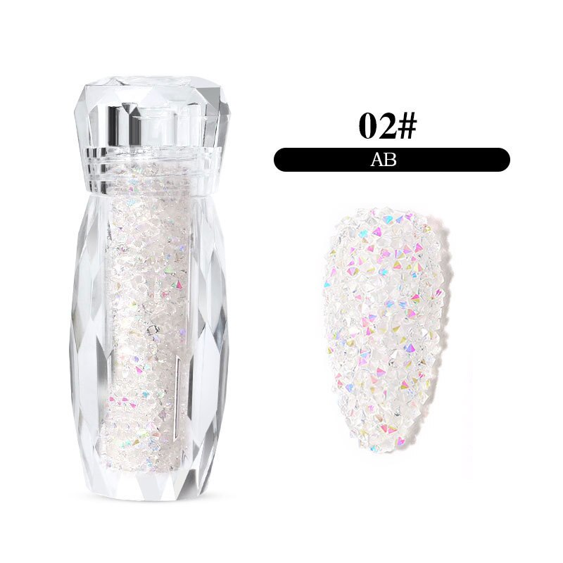 1mm diy ab mini lille glas negle rhinestone perler micro nisse krystal glitter negle kunst dekoration manicure tilbehør: 02