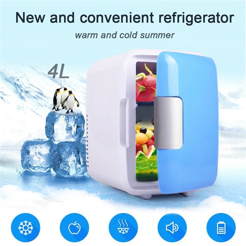 4l usb fryser billig pris sikker bærbar køleskab elbil køleskab mini køleskab bil hjem dobbelt brug