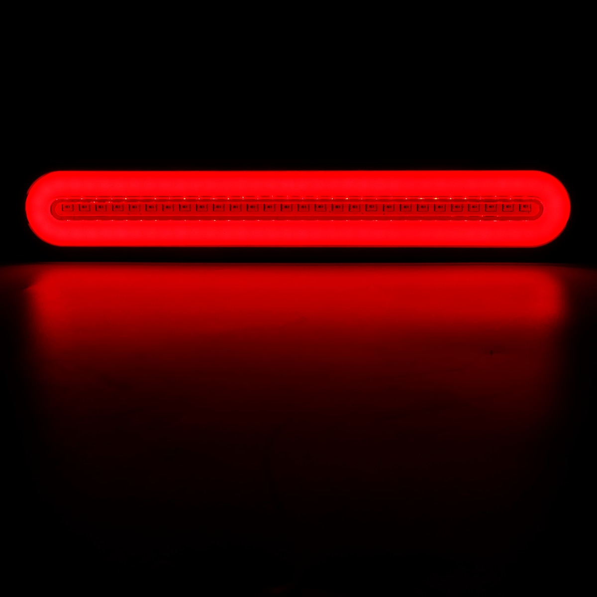 Vattentät ledd trailer lastbil bromsljus 3 in 1 neon halo ring svans broms sluta flöda blinkers lampa lampa blinkar 12v-24v