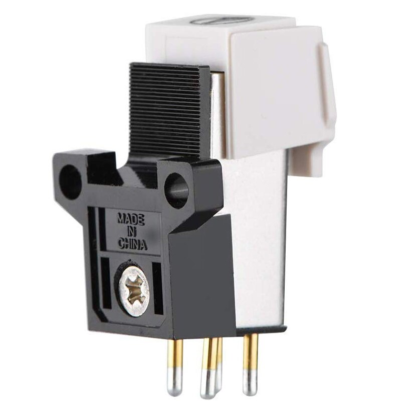 Turntable Stylus - Metal + Plastic Cartridge Needle for LP Vinyl Record Player Standard Mount