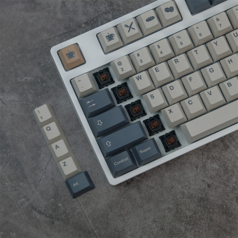 Mechanische Toetsenbord Keycaps Cafe Gmk Keycaps Cherry Profiel Key Caps 140 Toetsen-Set Keycap Met 2U 1.75U Shift GK61 GK64 980