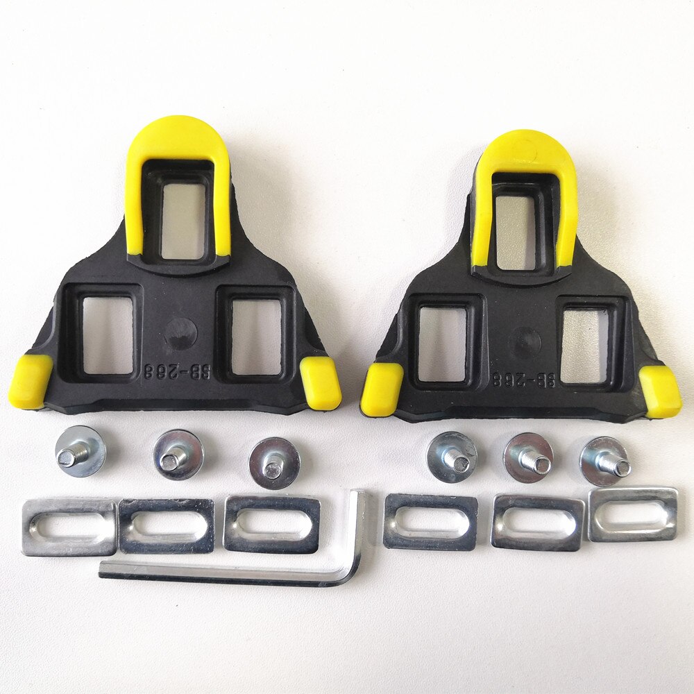 Plastic racefiets mountainbike schoenplaatjes zelfborgende fietsschoenen schoenplaatjes met slot set fietspedaal accessoires spd fiets schoenplaatjes