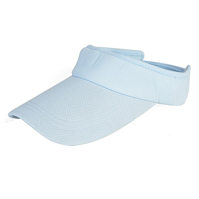 1 Pcs Unisex Tennis Cap Empty Top Sport Hat Solid Color No Top Visor Tennis Beach Hat Outdoor Sportwear