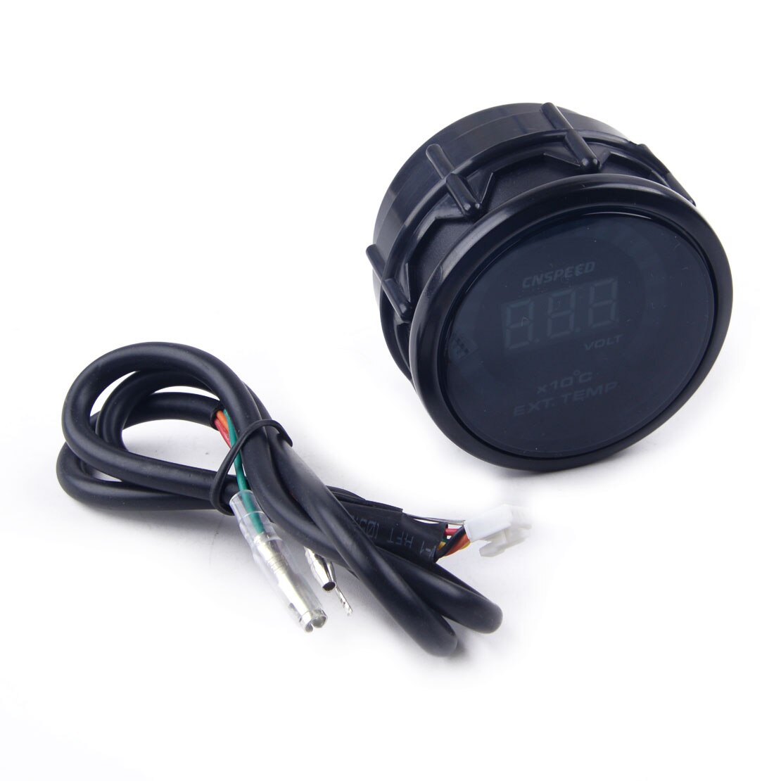 Misuratore Allarme Motore 4LED 52mm - Per Trattori E Moto, 12V/24V, Retroilluminazione Rosso