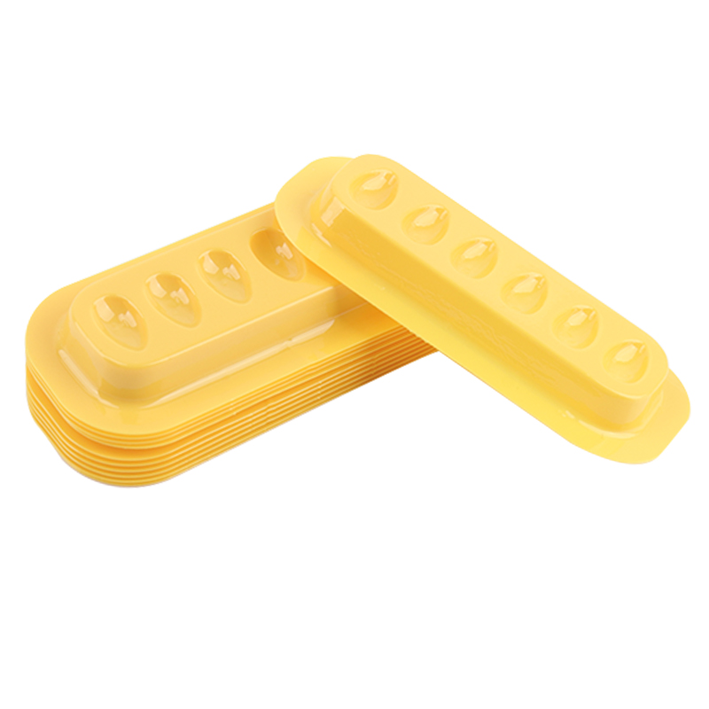 100 pièces porte-colle à cils Palette Extension de cils support adhésif tampons bande en forme de joint en plastique Palette cils artiste accessoires: Or