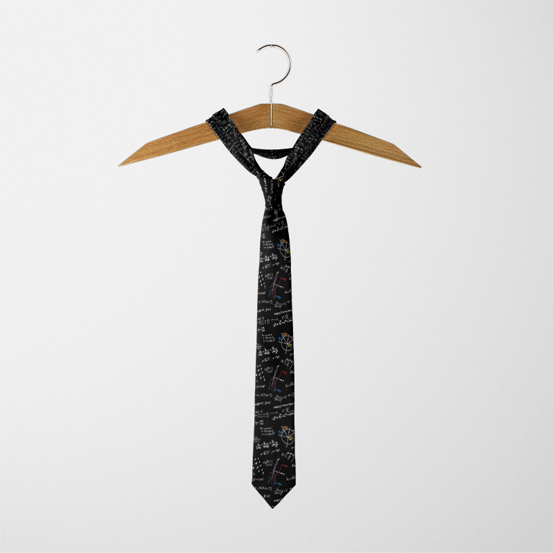 Interesting mathematical formulas casual tie scientific symbols business shirt tie party wedding accessories tie