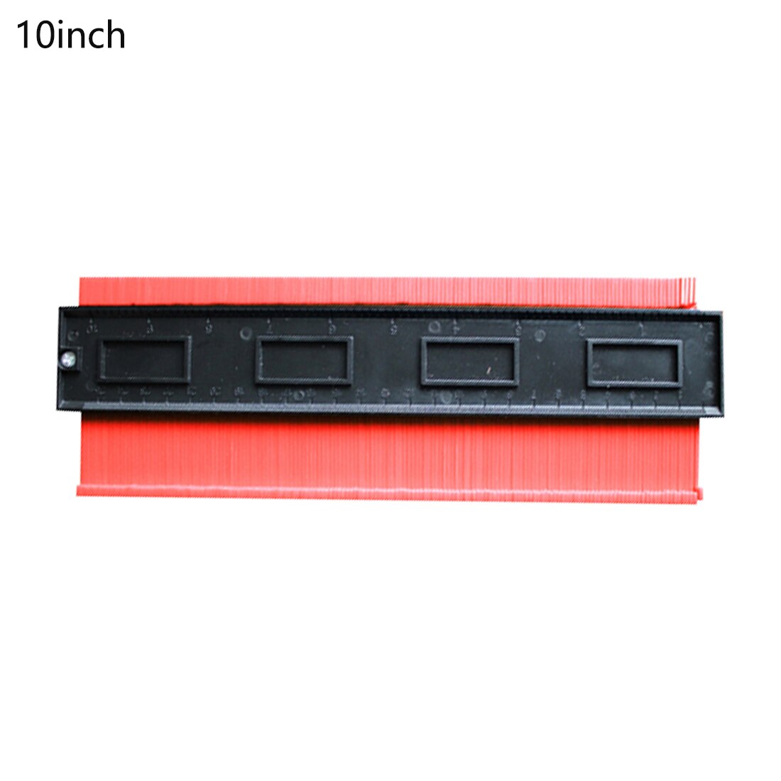 12/25cm Contour Gauge Profile Copy Gauge Ruler Metric Inch Marking Gauge Shape Duplicator Tiling Laminate Tiles Measuring Tool: red 25cm