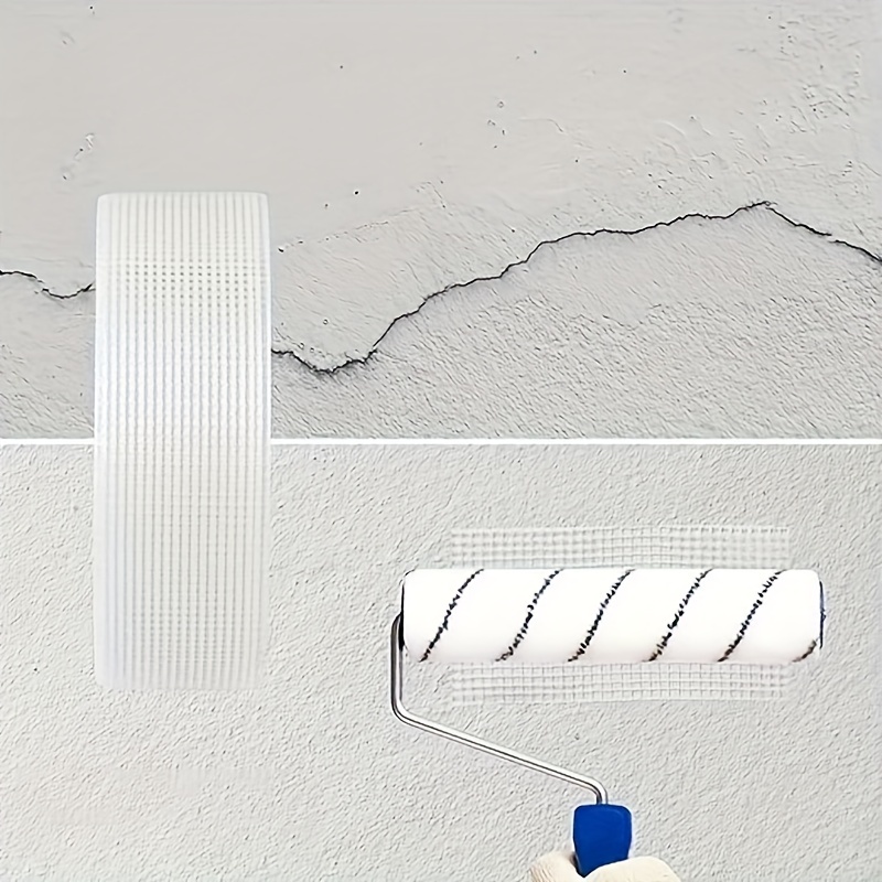 1 rol 30 m glasvezel zelfklevende gaastape muurscheur Reparatie thermische isolatie Decoratieve gaasnaadtape