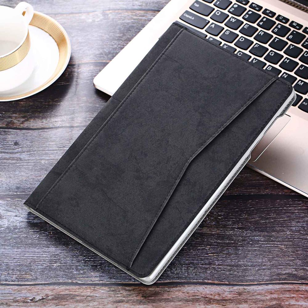 Voor Samsung Galaxy Tab S6 Lite Case 10.4 "Stand Cover Funda Voor Galaxy Tab S6 Lite Sm P610 P615 case: QCCX-Black