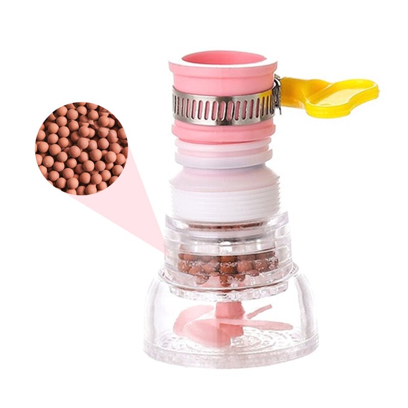 Kjøkkenkran munnstykke forlenger vask vannkran munnstykke filter boblekran lufteapparat tilbehør hjemme bad toalett tilbehør: 1pc rosa stil -2