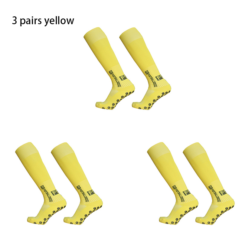 3pairs/set sport piłka nożna skarpety mężczyźni kobiety FS długa rurka skarpety piłkarskie silikonowy uchwyt antypoślizgowy skarpetki