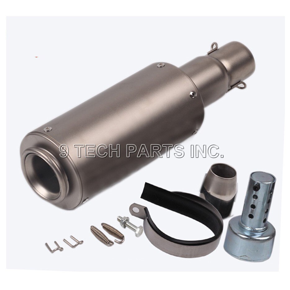 36-51mm Universal Motorcycle Exhaust Modified Muffler Pipe Universal for Exhaust ATV Scooter Dirt Pit Bike Motocross: round