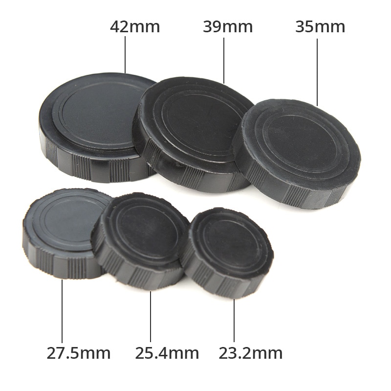 6 sztuk mikroskop cyfrowy okular osłona przeciwpyłowa 23.2mm 25.4mm 27.5mm 35mm 39mm 42mm