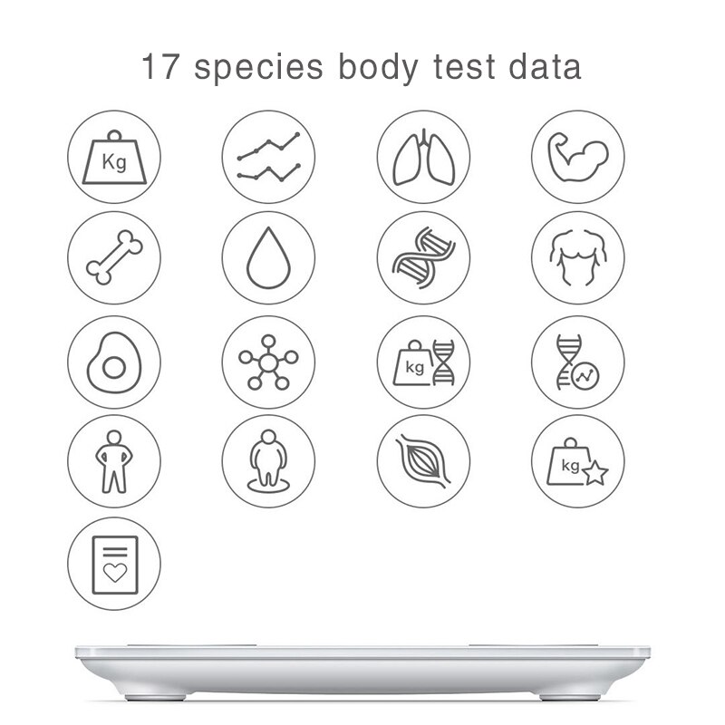 MIJIA YUNMAI báscula de peso corporal mini2 báscula digital inteligente de peso para baño para xiaomi mihome APP pantalla LED de hasta 150kg