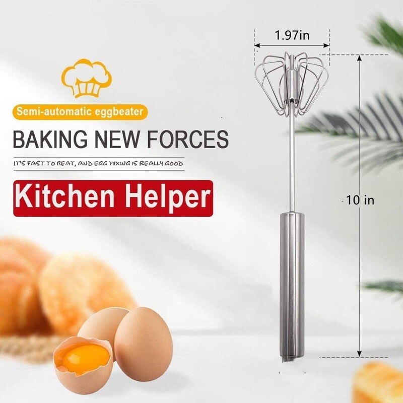 utensilios de herramientas y gadgets cocina accesorios cocina cocina accesorio Mezclador semiautomático giratorio de presión manual de acero inoxidable, herramienta de cocina manual para mezclar café y leche, a la