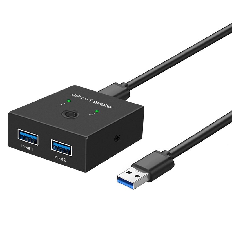Usb 3.0 Switch Selector Kvm Switch 2 In 1 Out Usb Switcher Voor 2 Computers Delen 1 Usb Apparaten Zoals als Printer Scanner: Default Title