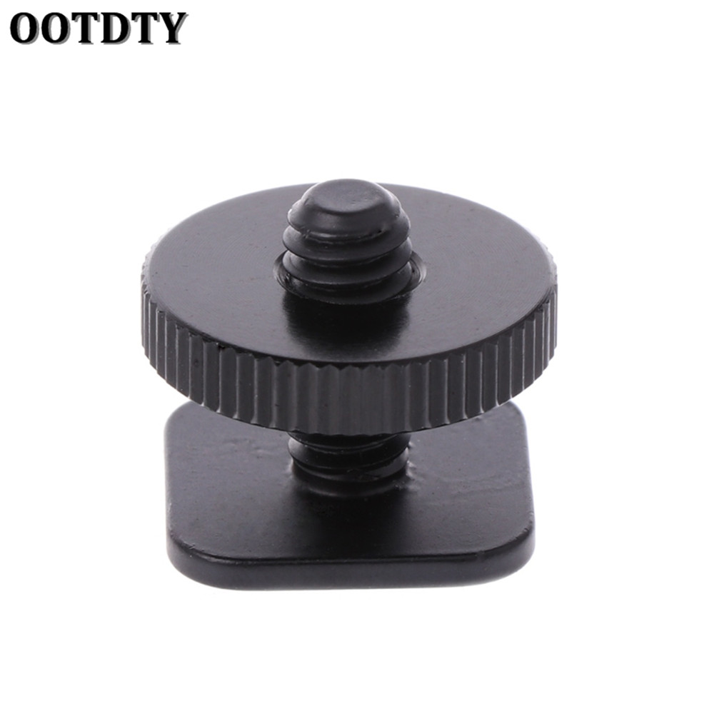 Ootdty 1/4 Inch Single Layer Statief Schroef Naar Studio Flash Shoe Adapter Voor Nikon