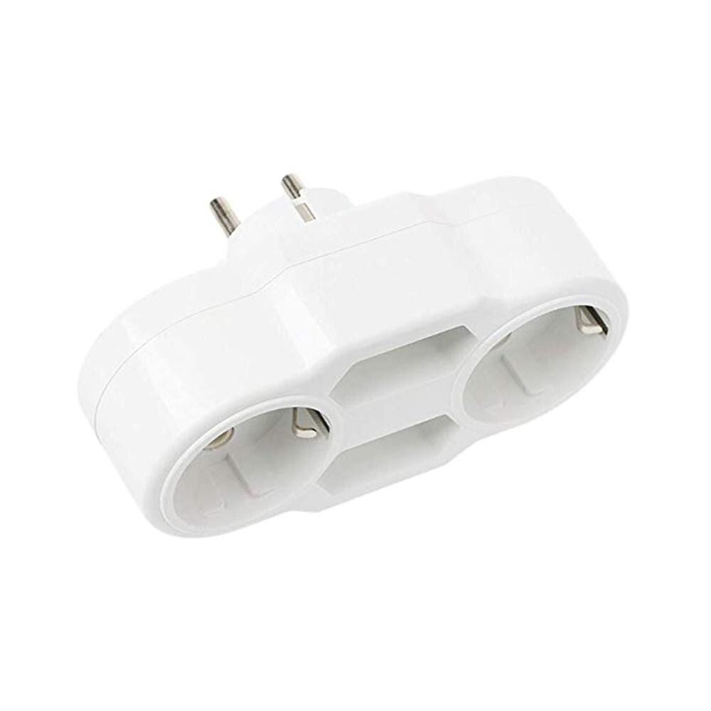 Triple Plug Protective Contact Multiple Plug Power Distribution Adapter EU to Russian Conversion Socket