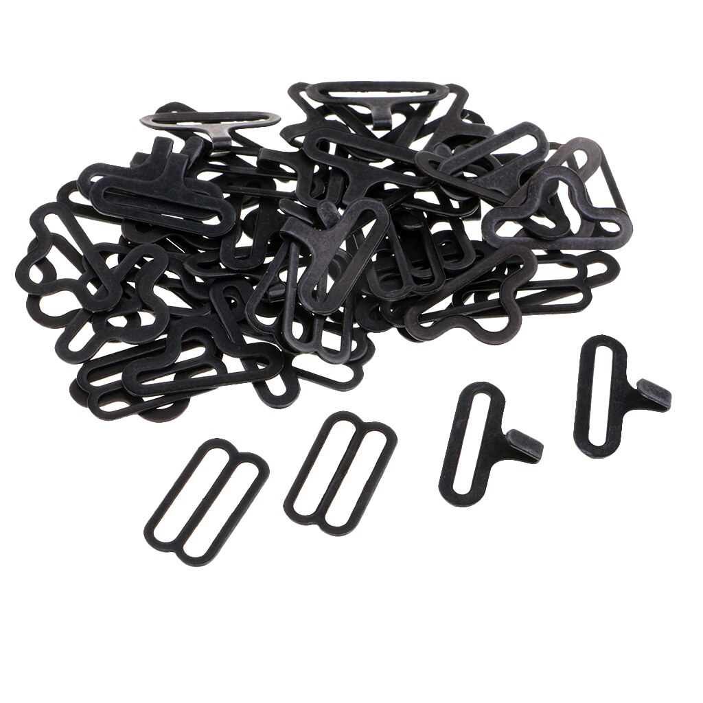 20 sett sløyfe hardware klips metall krok sy fester for slips stropp bagasje utendørs hjemme tekstiler klær