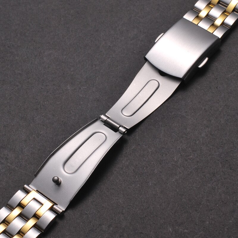 18mm 20mm 22mm Gold Silver Rose gold Stainless Steel Watch Band Strap Metal Bracelets For Men Women Wrist Watches Watchband