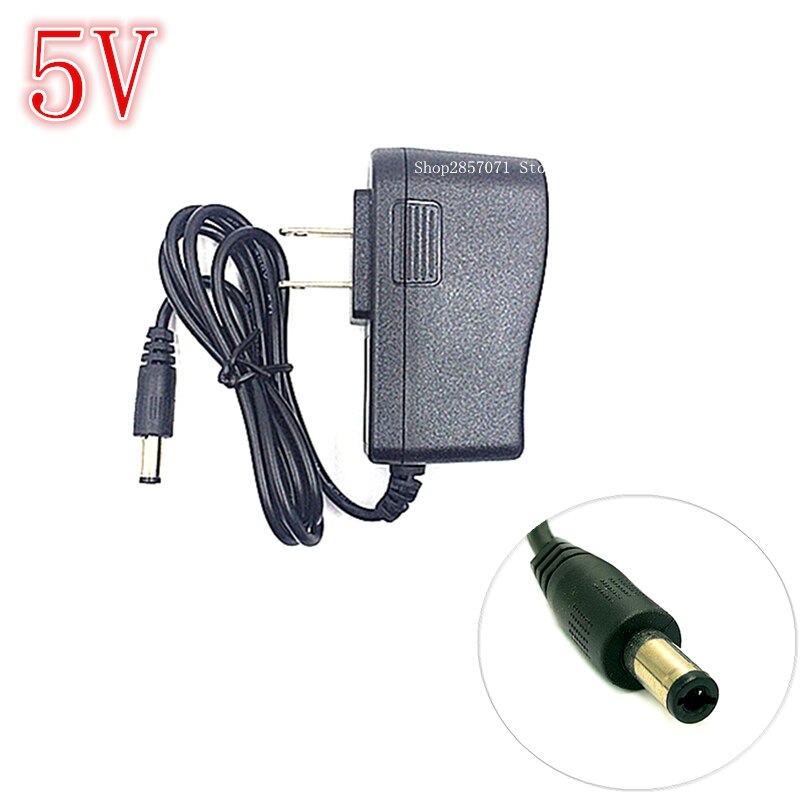 1 stks 5V1A 2A AC 100 v-240 v Converter Adapter DC 5 v 1A 2A driver Voeding US Plug 5.5mm x 2.1-2.5mm Voor Strip LED TV Box MX