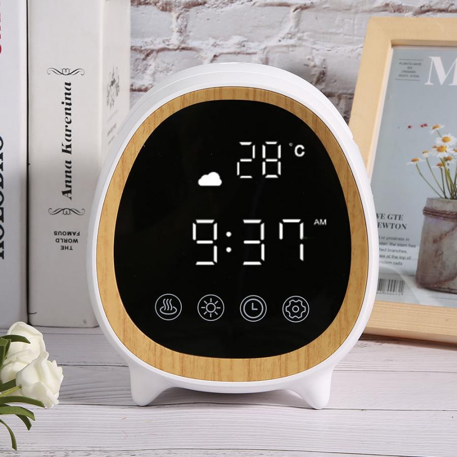 WIFI Smart Air 200ml Ultraschall Aroma Ätherisches Öl Diffusor Home Digital Display Zeit Wetter Aromatherapie Zerstäuber