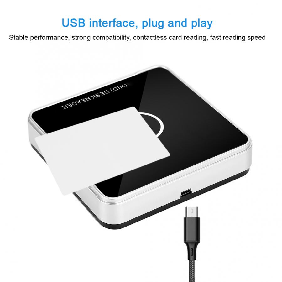 RFID Card Reader Door Access Controller System with 10Pcs Card Desktop Free Driver