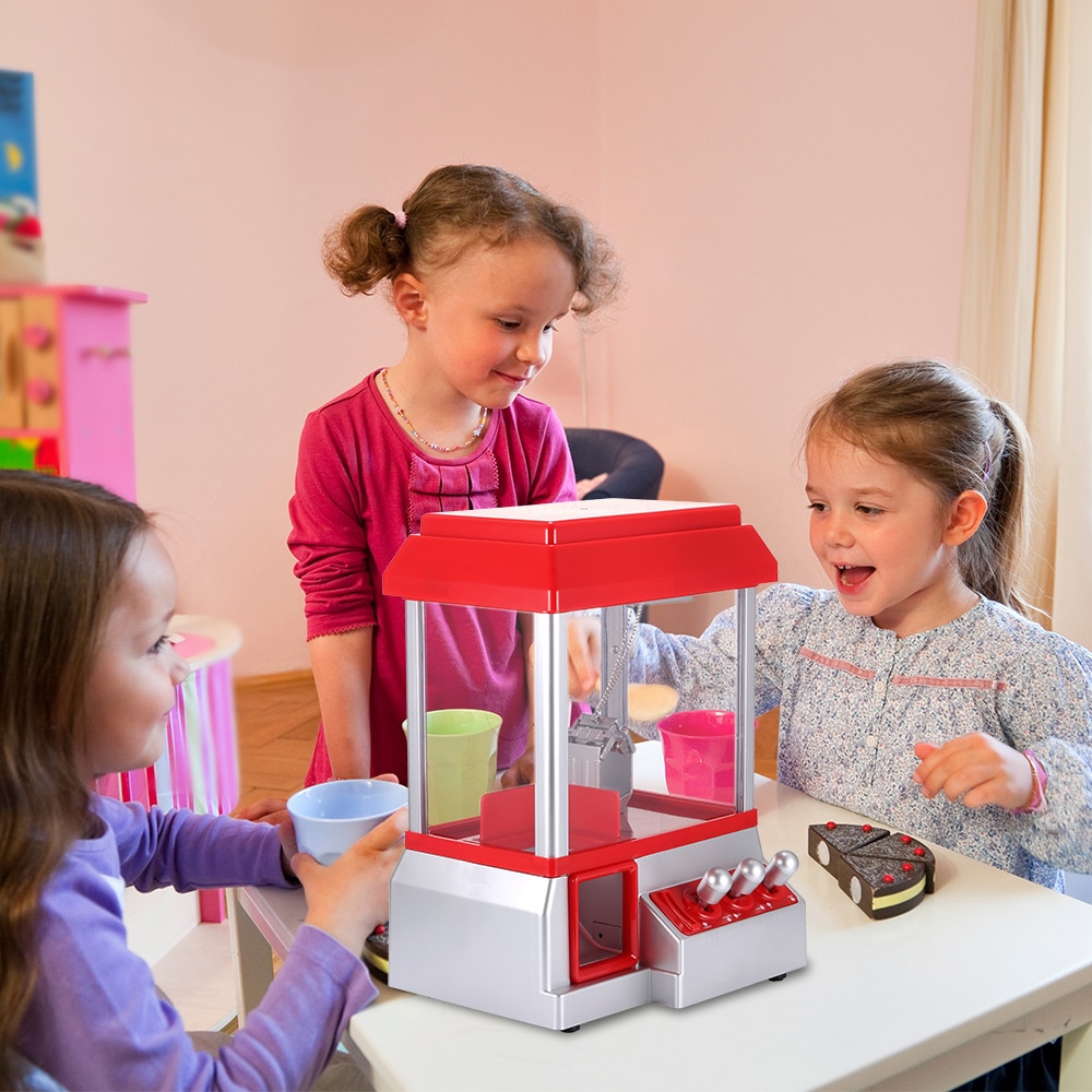 Mini Arcade Maschine Kinder Klaue Maschine Musik Münz Gabinete Gamer Spiel Vending Candy Grabber Kind Party Spiel Bord