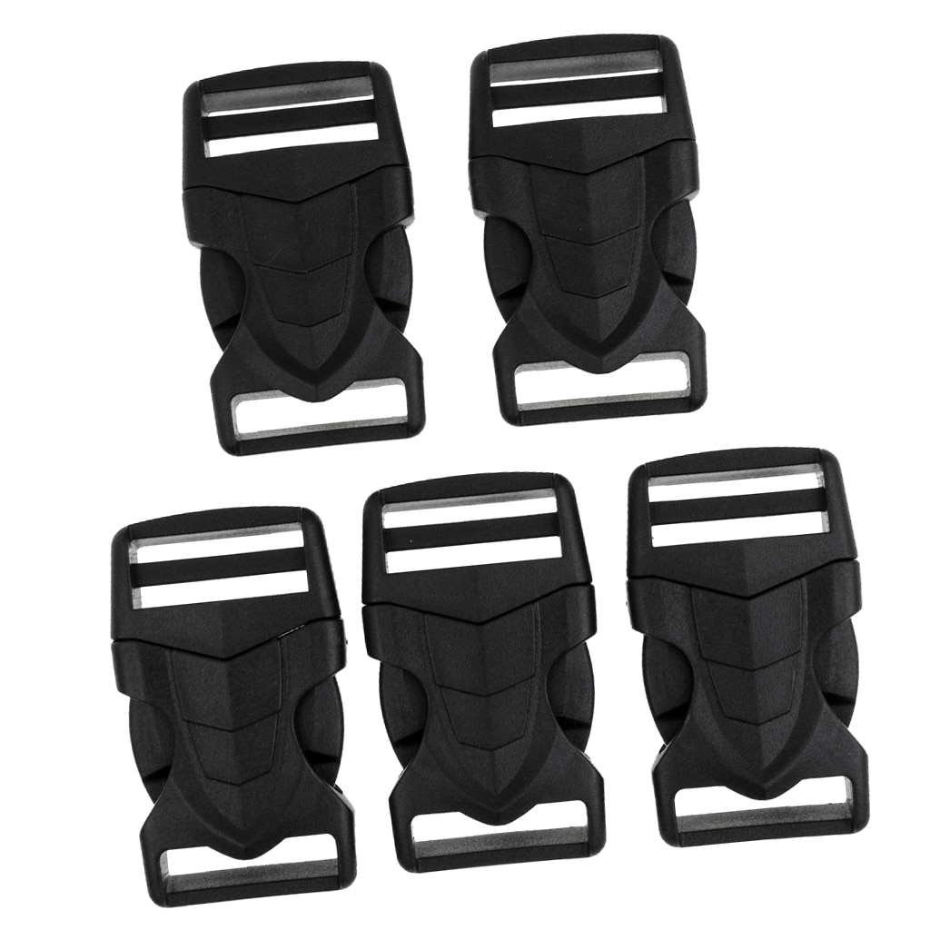 Clip Closures For Backpack And Bags Replacement 25mm Strap Fastener Plug Buckle, Set Of 5 / Set
