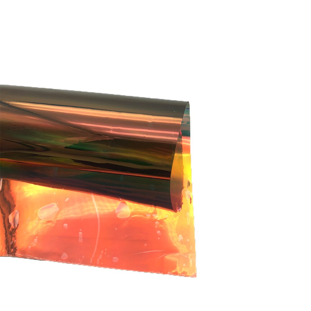 David accessories 30 x 100cm miroir magique en pvc transparent multicolore changeant de couleur pvc pvc transparent vinyle holographique ,1 yc 4441: 1064071012