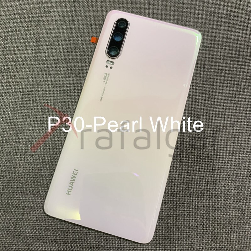 Original för huawei  p30 pro bakre batterilucka bakre glasdörr hölje fodral vog  l04 för huawei  p30 batterilock + kameralins