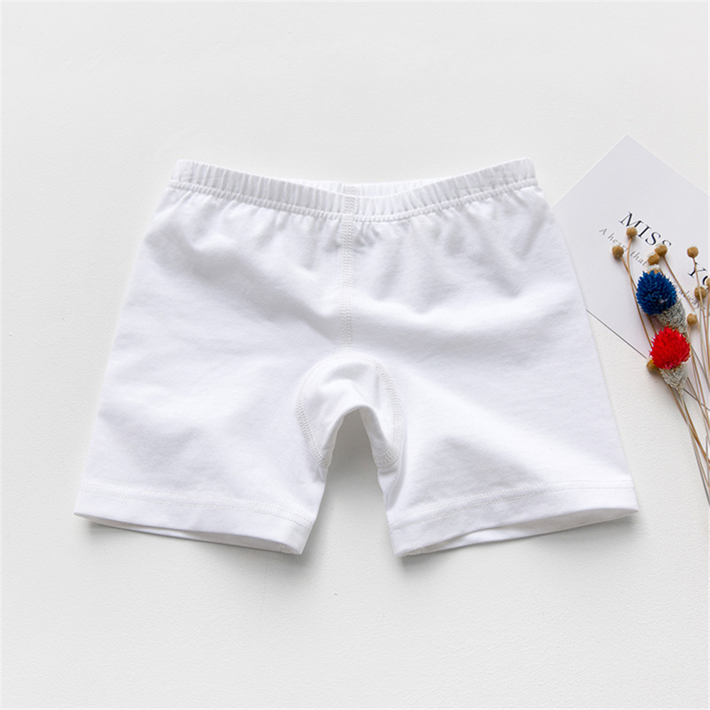 Pantaloni Leggings per bambina in puro cotone morbido di alta qualità per bambini 2-13 anni: WHITE