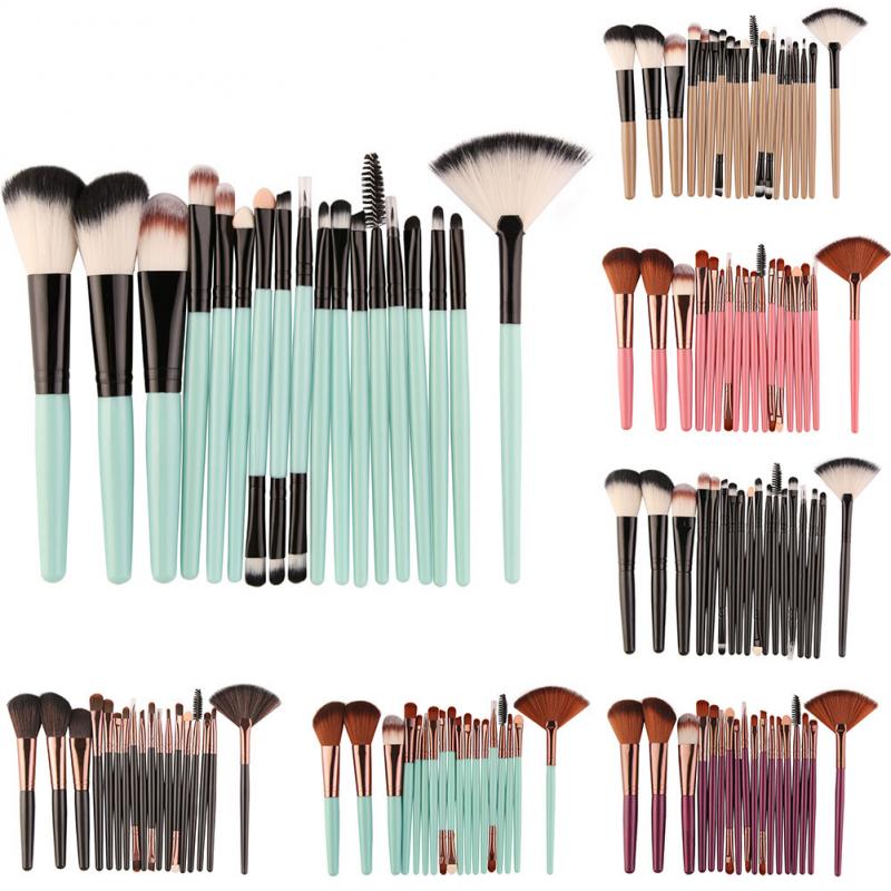 Maange 18 stuks make-upkwasten gereedschapsset cosmetische poeder oogschaduw foundation blush blending beauty make-upkwast maquiagem