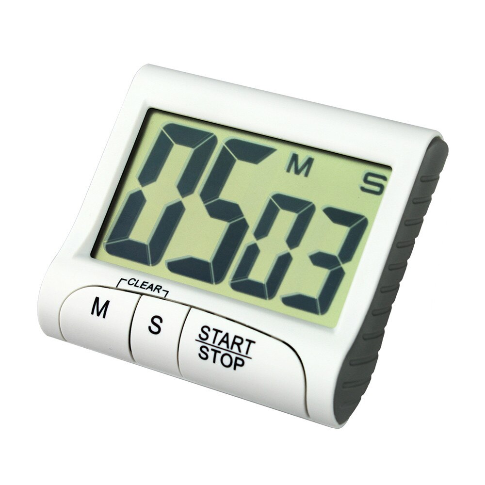 Portable Digital Countdown Timer Clock Large LCD Screen Alarm Kitchen Cook Square Countdown Alarm Stopwatch Clock Timer 99min: Default Title