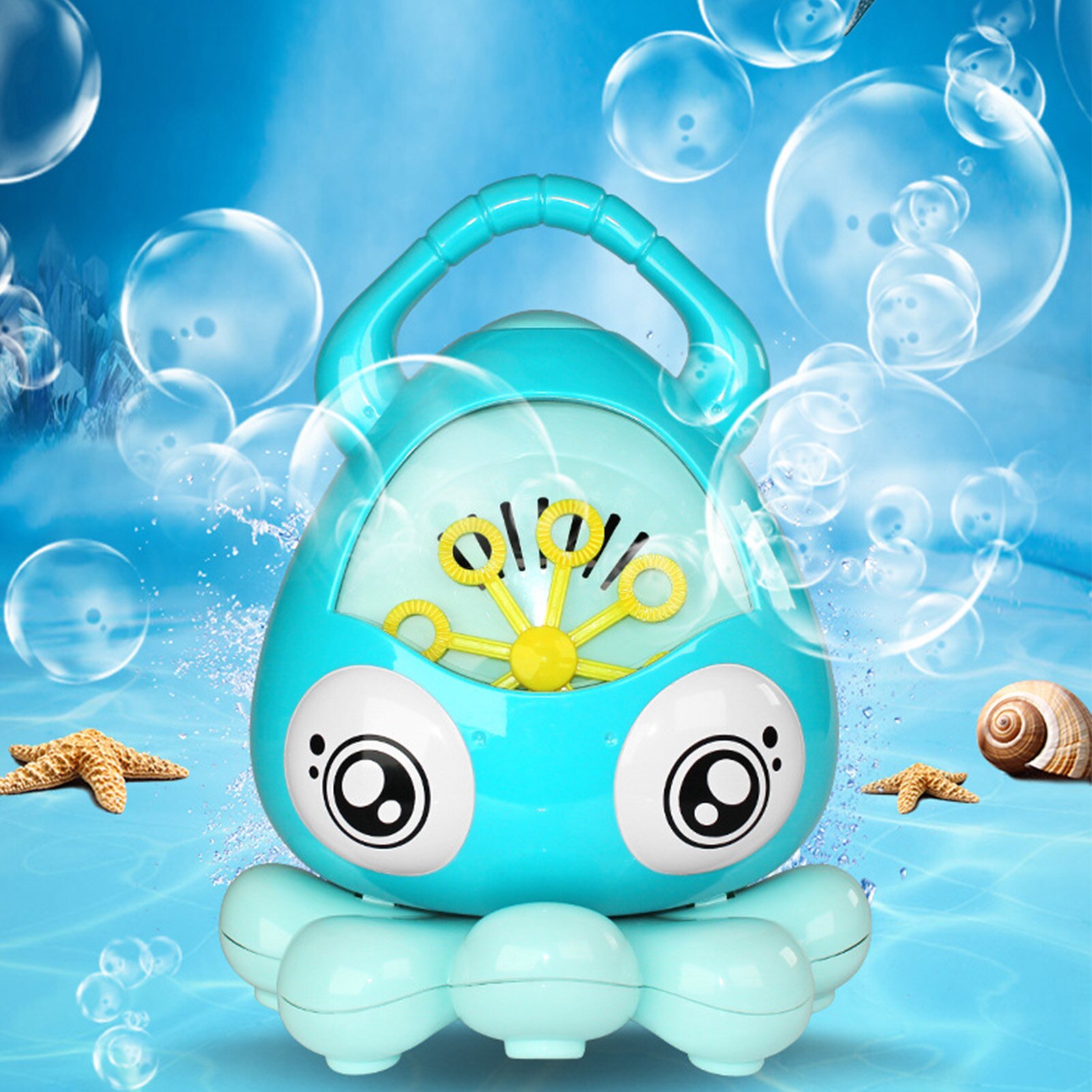 Cute Octopus Bubble Machine Baby Bath Toys Electric Automatic Bubble Blower Maker With Music Baby Bathtub Outdoor Toys