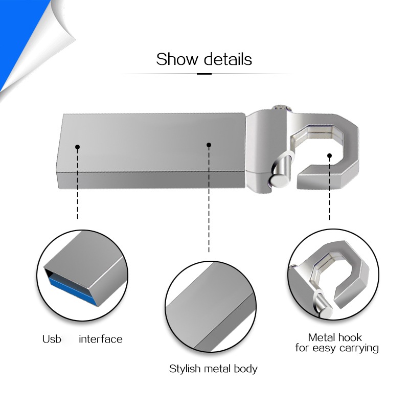 NEUES USB-Blitz-Laufwerk 2.0 hoch Geschwindigkeit 128 GB 64 GB 32 GB 16 GB 8 GB Cle USB 2.0 Blitz-Stock 64 GB 128 GB Metall 2.0 Stock Kuli Antrieb