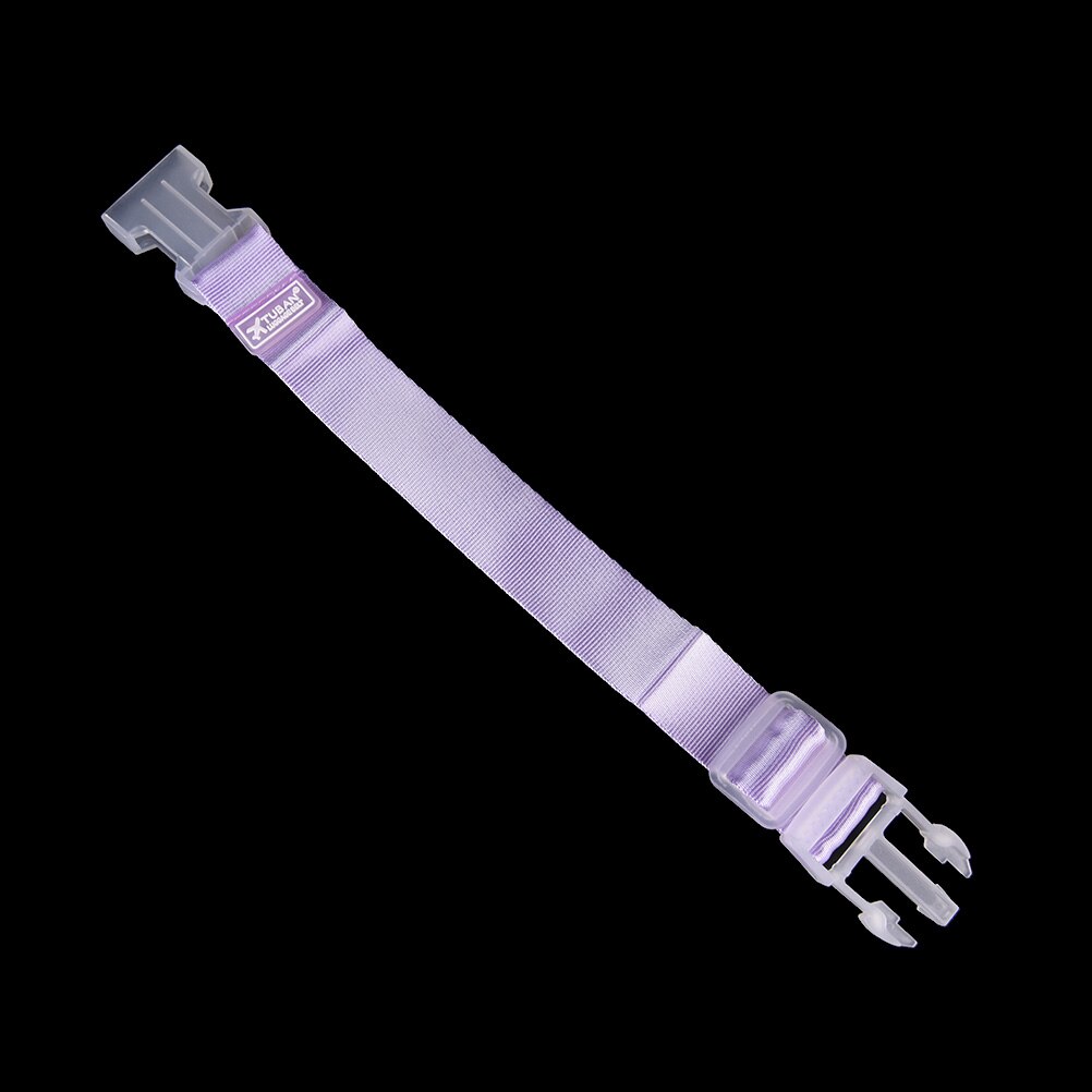 Rese bagage etikett remmar resväska taggar bagagelappar flygplans tillbehör 1 st 5 färger: Lila