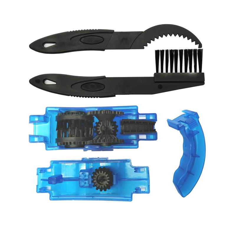 Bike Chain Cleaner Clean Machine Brushes Cycling Cleaning Kit Bicycle Brush Maintenance Tool Mountain Bike Outdoor Accessories